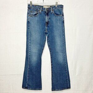 Levi's 519 Flare Denim Blue Jeans Junior Size 11 Short (32x29) Mid-Rise